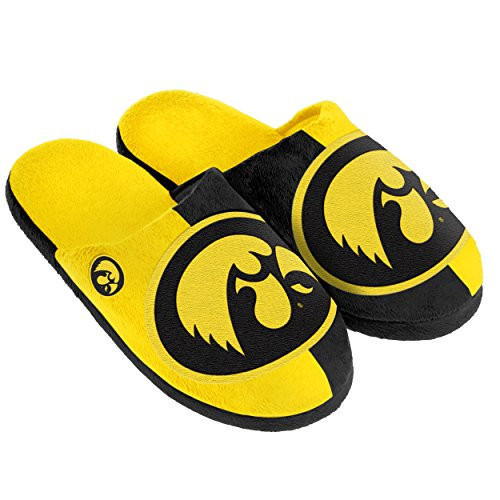 FOCO NCAA Iowa Hawkeyes Split Color Slide Slipper