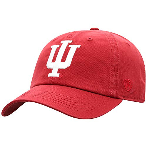 Top of the World Indiana Hoosiers Mens Adjustable Relaxed Fit Team Icon hat Adjustable