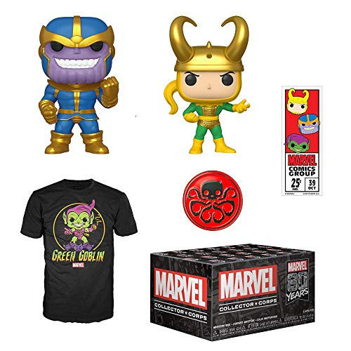 Funko Marvel Collector Corps Subscription Box Marvel 80th Anniversay Theme September 2019 XS TShirt