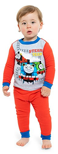 Nickelodeon Baby Toddler Thomas the Train Boys 4Piece Cotton Pajama Set Blue 2T