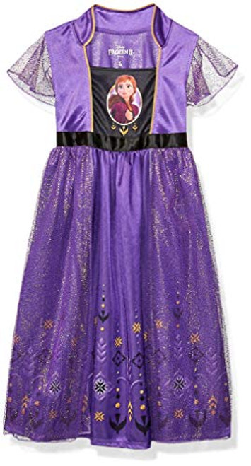 Disney Girls Toddler Fantasy Nightgown Anna Frozen 2 2T Disney Girls Toddler Fantasy Nightgown Anna Frozen 2 2T