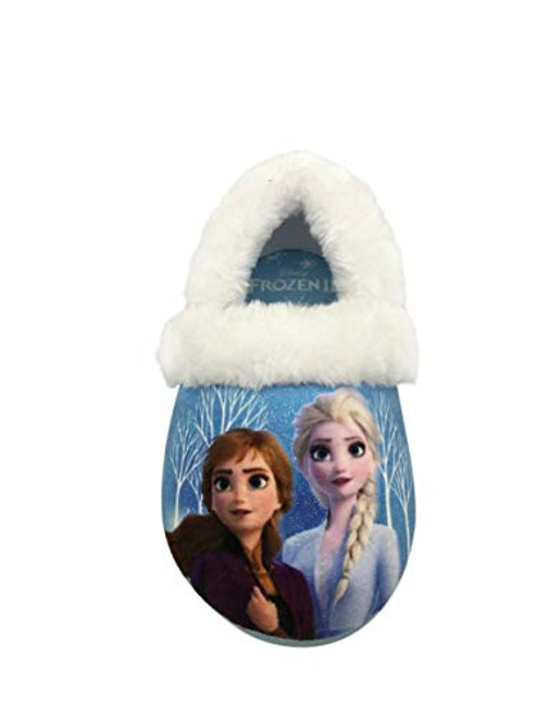Disney Girls Frozen Anna and Elsa Plush Slipper Blue 78 Disney Girls Frozen Anna and Elsa Plush Slipper Blue 78