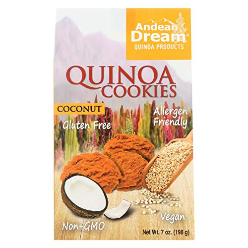 Andean Dream Gluten Free Quinoa Cookies Coconut Case of 6 7 oz Andean Dream Gluten Free Quinoa Cookies Coconut Case of 6 7 oz