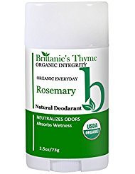 Organic Natural Deodorant  USDA Certified Organic Certified Gluten Free Vegan Cruelty Free for Men  Women Rosemary