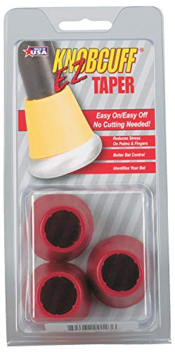 Markwort Knob Cuff Taper GripPack of 3 Red