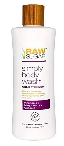 Raw Sugar Simply Body Wash Pineapple  Maqui Berry  Coconut  25 fl oz