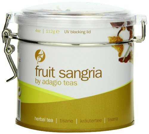 Adagio Teas ClearTop Tin Herbal Tea Fruit Sangria 4 Ounce