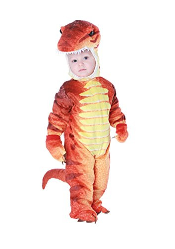 Underwraps Costumes Baby Toddlers TRex Costume Jumpsuit Rust Medium 1824 Months