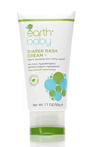 Earth Baby Diaper Rash Cream Hypoallergenic for Sensitive Skin Natural and Organic for Babies and Toddlers 17 Fl Oz