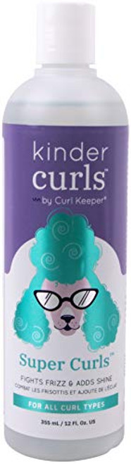 CURLY HAIR SOLUTIONS Kinder Curls Super Curls  Waterbased  SiliconeFree Styler That Fights Frizz  Adds Shine 12 Ounce  355 Milliliters