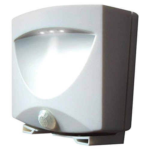 Maxsa Innovations BatteryPowered MotionActivated Outdoor NightLight White