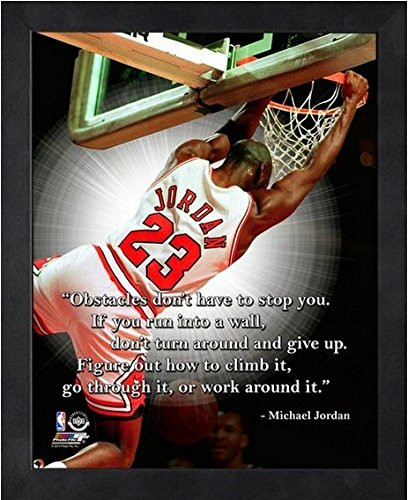 NBA Michael Jordan Chicago Bulls ProQuotes Photo Size 9 x 11 Framed