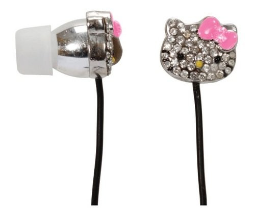 Hello Kitty Bling Earbuds  Silver HKBL1000
