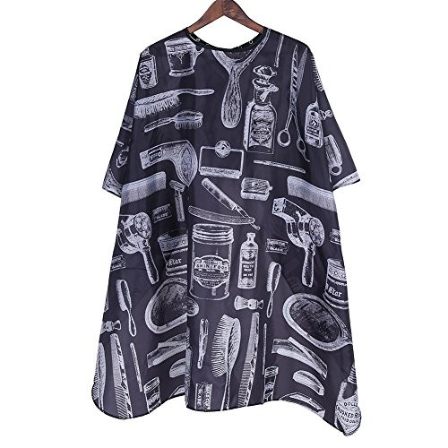Nuolate2019 Professional Barber Cape Salon Barber Hairdressing Hairdresser Hair Cutting Cape Button Collar Gown Cape Cloth