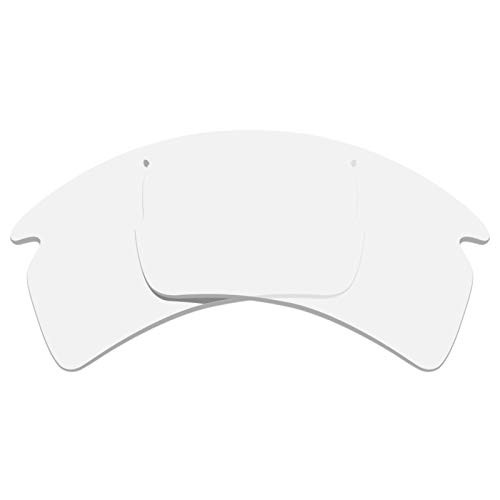 Glintbay PreciseFit Replacement Sunglass Lenses for Oakley Flak 20 XL OO9188  Crystal Clear Nonpolarized