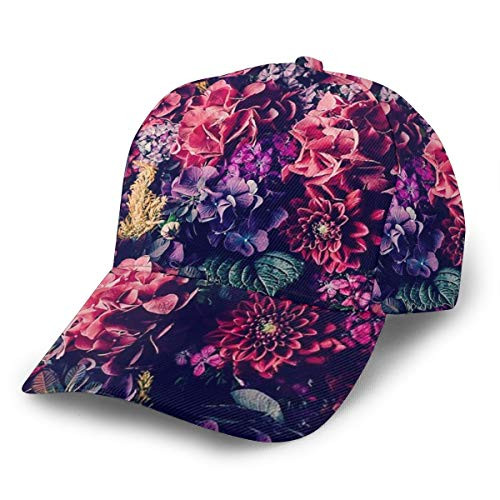 Baseball Cap Colour Vintage Floral Pattern Print Dad Caps Classic Fashion Casual Adjustable Sport for Women Hats