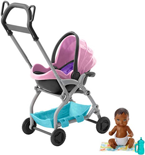 Barbie Skipper Babysitters Inc. Pink Stroller Playset