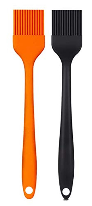 Pastry Brush for Baking Silicone Basting Brush Heat Resistant for BBQ Grill Cooking Food Brush Spread Oil Butter Sauce 2 Pack
