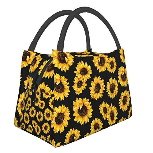 Sunflower Pattern01 Lunch Bag Tote Bag Lunch Bag for Men Women Lunch Box Reusable Insulated Lunch Container Work Pinic or Travel