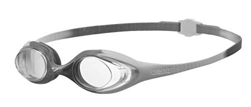 arena Spider Jr Youth Swim Goggles White  Clear  Silver NonMirror