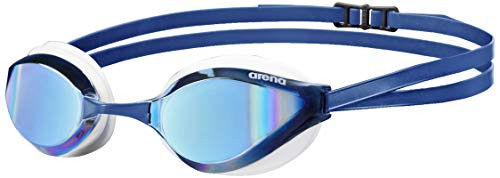 Arena Python Swim Goggles for Men and Women Blue MirrorWhite Mirror Lens Model1E763