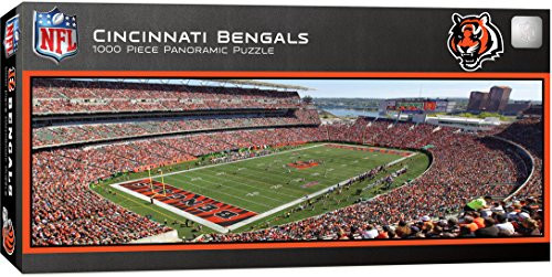MasterPieces NFL Cincinnati Bengals 1000 Piece Stadium Panoramic Jigsaw Puzzle MasterPieces NFL Cincinnati Bengals 1000 Piece Stadium Panoramic Jigsaw Puzzle