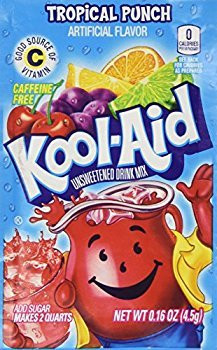 KOOL AID DRINK MIX POWDERED ENVELOPE TROPICAL PUNCH 016 OZ 6 CT