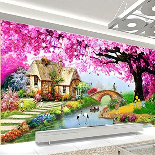 RAILONCH 5D Diamond Painting Countryside Landscape DIY Full Drill Rhinestone Mosaic for Home Wall Decor 120X50cm