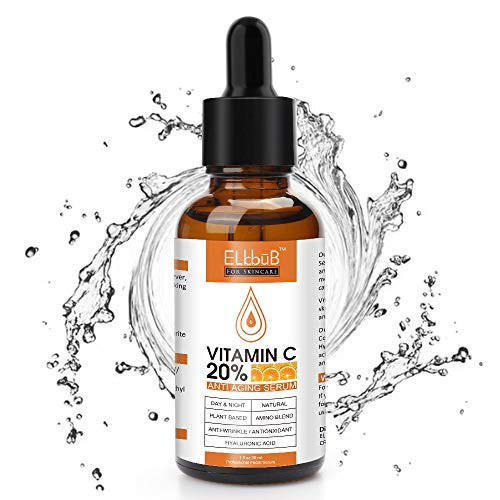 Vitamin C Serum Anti Aging Facial Serum Hyaluronic Acid Serum for Skin Intense Hydration Moisture Apply to FaceDark Circles Fine Lines Restore and Strengthen Collagen