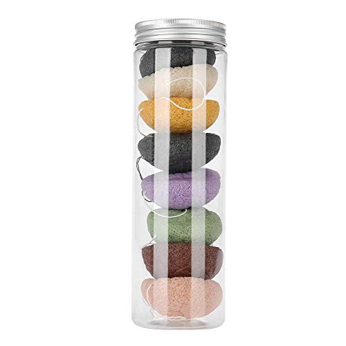 ANGGREK Sponge Set 8pcs Color Round Type 100 Konjac Wash Face Flutter Natural Facial Care Body Sponges Gentle Exfoliating Deep Cleansing ANGGREK Sponge Set 8pcs Color Round Type 100 Konjac Wash Face Flutter Natural Facial Care Body Sponges Gentle Exfoliating Deep Cleansing
