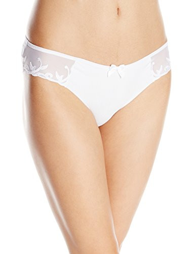 Simone Perele Womens Andora Cotton Bikini Panty White 3Medium