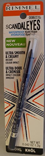 Rimmel Scandaleyes Waterproof Kohl Kajal Eyeliner Deep Blue 0042 oz