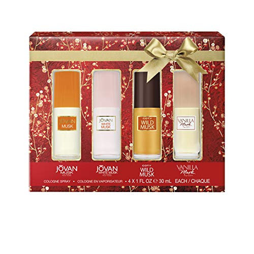 Womens Musk Gift Set with Jovan Musk White Musk COTY Wild Musk and Vanilla Musk 1 Ounce Pack of 4  Total Retail Value 3700