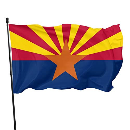 ZJBLHEQ Arizona State Flag Fade Resistant Strong Long Lasting and Durable Premium Garden Flag 3x5 Ft Outdoor Decor for Homes and Gardens