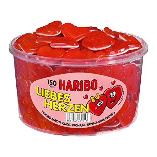 Haribo love hearts 150 Pieces 1200g
