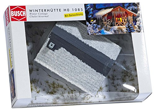 Busch 1085 Wintry Wood Cottage HO Structure Scale Model Structure