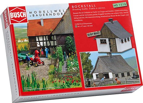 Busch 1035 Log Cabin HO Scale Model Structure - For Model Railways & Dioramas