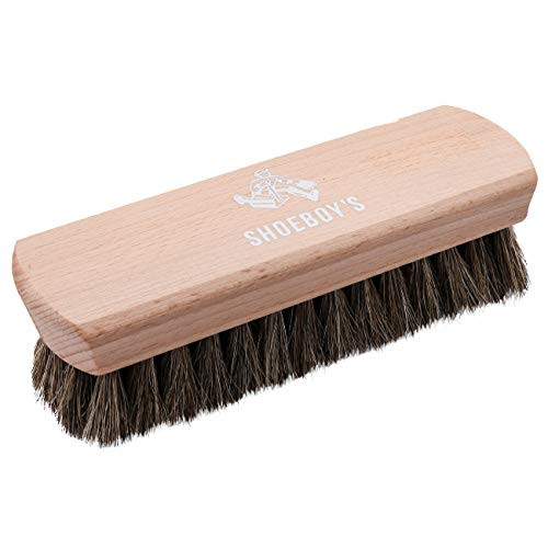 Shoeboys Polishing Wood Brush Light  Made with Real Horsehair  Pack of 1