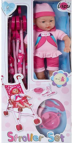Lissi 6 Piece Stroller Set with Soft Baby Doll