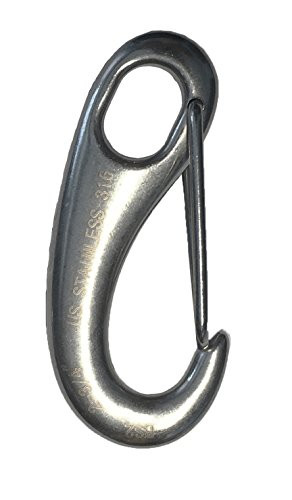 Stainless Steel 316 Spring Gate Snap Hook Clip 2 34 Marine Grade Lobster Claw
