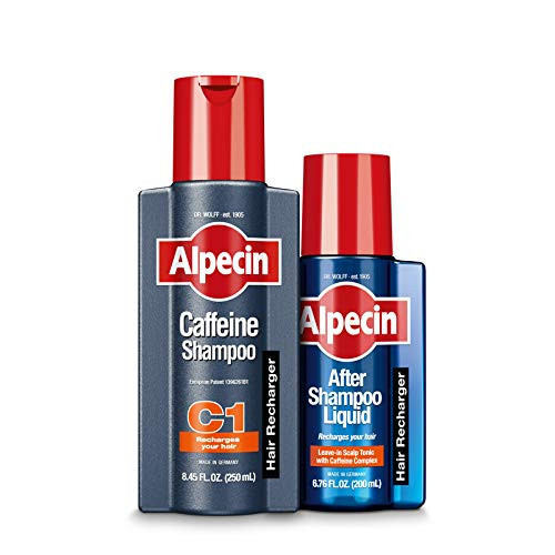 Alpecin C1 Caffeine Shampoo 845 fl oz  Alpecin After Shampoo Liquid 676 fl oz Caffeine Shampoo  Tonic Cleanses the Scalp to Promote Natural Hair Growth Leaves Hair Feeling Thicker and Stronger