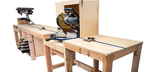 Miter Saw Station wStorage Plans DIY Woodworking Bench Stand Build Your Own Miter Saw Station wStorage Plans DIY Woodworking Bench Stand Build Your Own