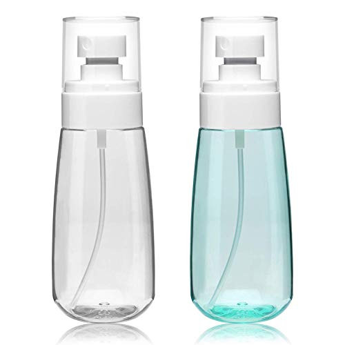Spray Bottle Travel Size2Pcs 80ml27oz Fine Mist Hairspray Bottle for Essential Oils Empty Airless Makeup Face Spray Bottle Clear Refillable Travel Containers for Cosmetic Skincare Perfume