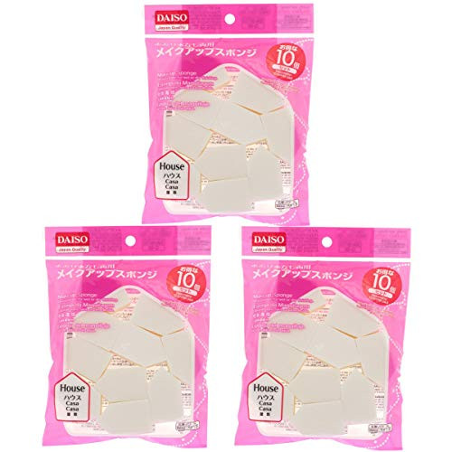 DualPurpose Comestic Sponge Puff for Liquid or Powdery Foundation 30 Count Pentagon Home