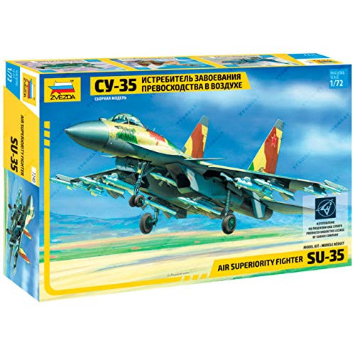 Zvezda 7240  Russian Air Superiority Fighter SU35  Plastic Model Kit Scale 172 Lenght 28 cm  1125 129 Details