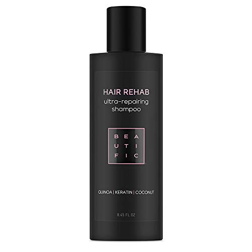 BEAUTIFIC Natural Ultra Repairing Shampoo Hair Rehab Keratin Hair Repair Treatment For Extremely Dry Damaged Hair Shampoo With Quinoa Coconut 845 floz BEAUTIFIC Natural Ultra Repairing Shampoo Hair Rehab Keratin Hair Repair Treatment For Extremely Dry Damaged Hair Shampoo With Quinoa Coconut 845 floz
