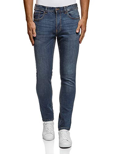 oodji Ultra Mens Basic SlimFit Jeans Blue 29W  32L US 29  S