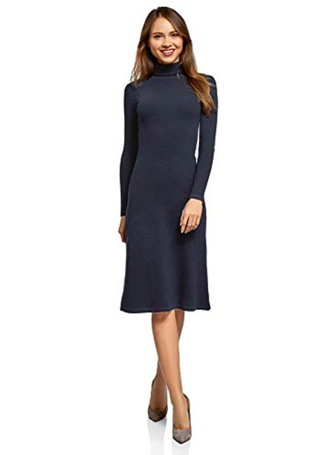 oodji Ultra Womens Bodycon Jersey Dress Blue Medium oodji Ultra Womens Bodycon Jersey Dress Blue Medium
