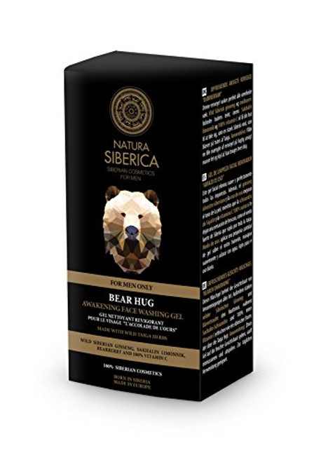 Natura Siberica For Men Only Bear Hug Face Washing Gel 150ml Natura Siberica For Men Only Bear Hug Face Washing Gel 150ml