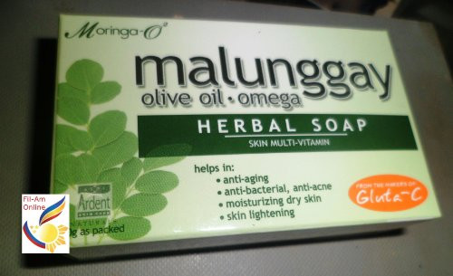 MORINGAO2 Malunggay Olive Oil Omega Herbal Skin Lightening AntiAging Soap 135g